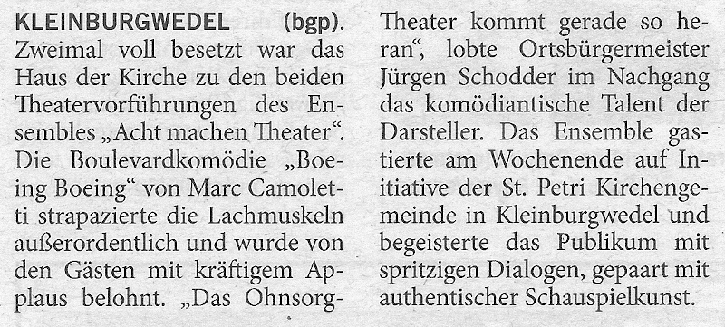 Boeing Boeing im Text